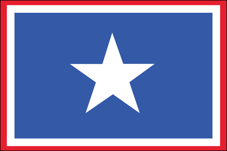 TEXAS: The current flag is iconic and doesn’t need to be changed, but because this is a side project I thought it would be fun to conceptually emphasize the lone star on their flag. The goal is to make it even more iconic by enlarging the star. The red represents the Native Americans who used to live there, and the white represents purity and uprightness (same as Wyoming’s flag).