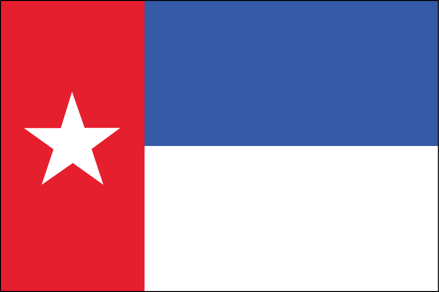 NORTH CAROLINA: The existing flag has a blue vertical rectangle on the left side which represents the bonnie blue flag (unofficial confederate flag). I changed the blue to red, restoring the flag back to its original 1775 state.