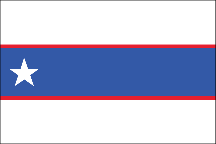 ILLINOIS: I kept it simple and similar in design to the Chicago flag, one of the most well-liked city flags in the country (and rated #2 by the North American Vexillological Association). The blue stripe represents the Illinois River and two red stripes represent the two parts of the state motto, “State Sovereignty and National Union.”